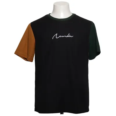 T-shirt (Black, Multicolored) from ChArmkpR Polyester, Viscose