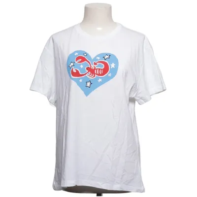 T-shirt (Hvid, Flerfarvet) fra Edited Bomuld
