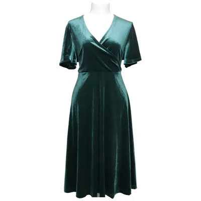 Omlottklänning (Grön) från Cellbes Woman Elastan, Polyester