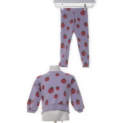 Loungewear (Lila, Rood) van Rikiki Katoen, Elastaan