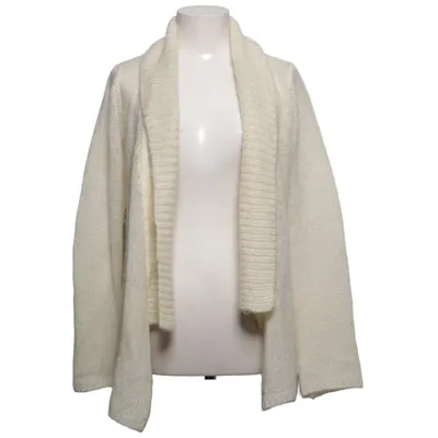 Cardigan (Blanc) de Cue Acrylique, Mohair, Polyamide