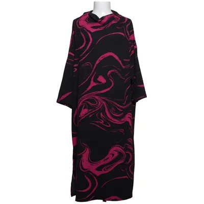Jurk (Zwart, Roze) Elastaan, Polyester