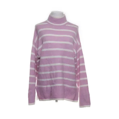 Pull-over (Rose, Blanc) de Amisu Acrylique, Élasthane, Polyester