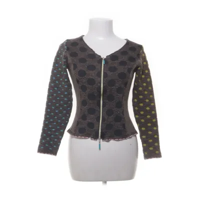 Cardigan (Bruin, Meerkleurig) van Eva & Claudi Wol, Acryl, Alpacawol, Zijde