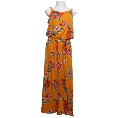 Maxi jurk (Geel, Meerkleurig) van Lindex Kids Elastaan, Viscose