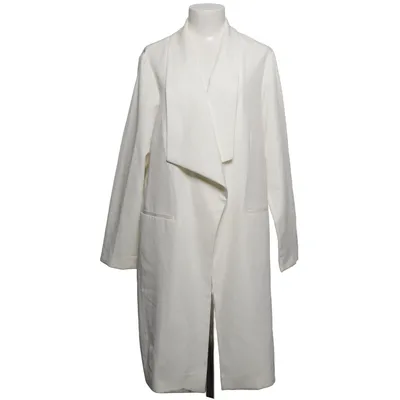 Coat (White) from Evans Elastane, Polyester