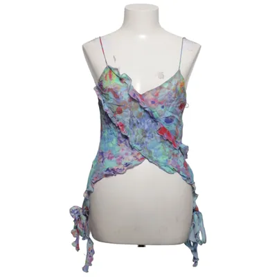 Top (Blue, Multicolored) from Zara Viscose