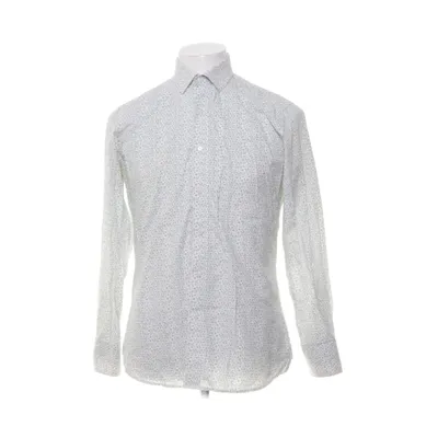 Shirt (White, Green) from Gianni Feraud Cotton