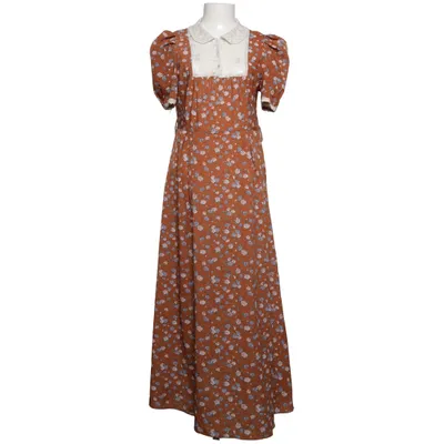 Långklänning (Brun, Vit, Blå, Flerfärgad) Polyester