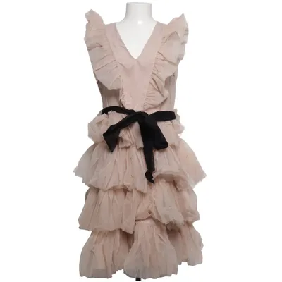 Dress (Beige, Black) from Ellos Polyester