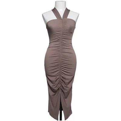 Robe dos-nu (Beige) de Bubbleroom Élasthane, Polyester recyclé