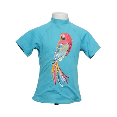 Zwemshirt (Blauw, Meerkleurig) van Lands' End Elastaan, Polyamide, Polyester