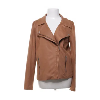 Bikerjacka (Brun) från One Two & Luxzuz Elastan, Polyester