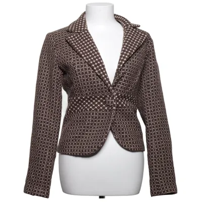 Blazer (Bruin, Wit) van VILA Clothes Polyamide, Polyester, Viscose, Wol