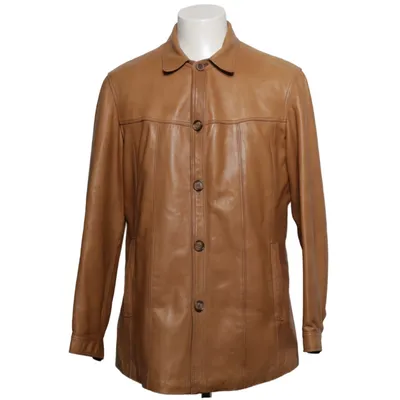 Veste en cuir (Marron) de Huc of Sweden Cuir