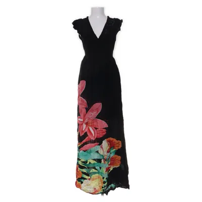 Långklänning (Svart, Flerfärgad) från Desigual Bomull, Viskos