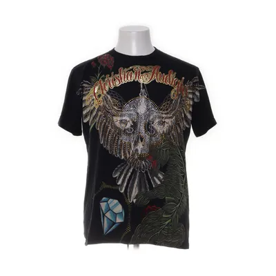 T-shirt (Black, Multicolored) from Christian Audigier Cotton