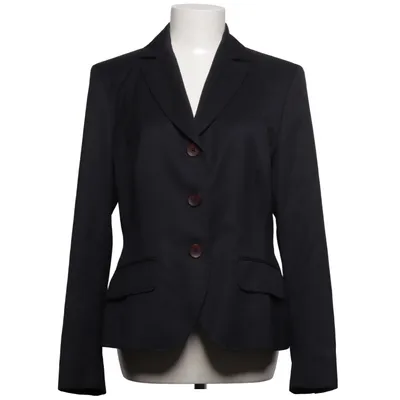 Blazer (Zwart) van Milano Italy Viscose, Wol