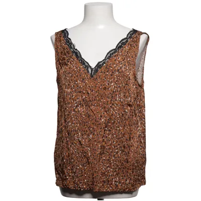 Tank Top (Brown, Multicolored) from Visual Clothing Project Polyester, Viscose