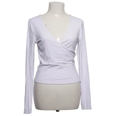 Wrap top (White) from ASOS Design Elastane, Viscose