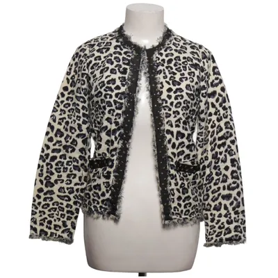 Cardigan (Wit, Zwart) van Rika Viscose, Wol