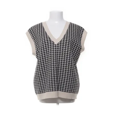 Slipover (Beige, Sort) fra VILA Viscose, Polyester, Polyamid