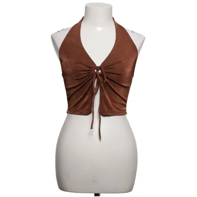 Halter neck top (Brown) from Bershka