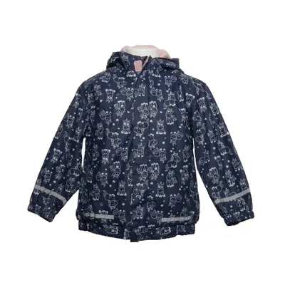 Rain jacket (Blue, White) from Kiki & Koko Polyester, Polyurethane