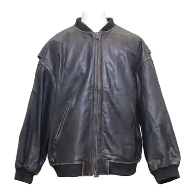 Leather jacket (Black) from Zara Leather