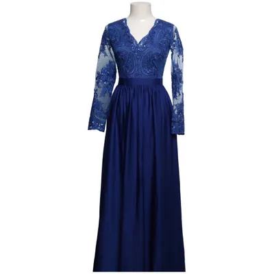 Aftonklänning (Blå) från Emo Polyester, Viskos