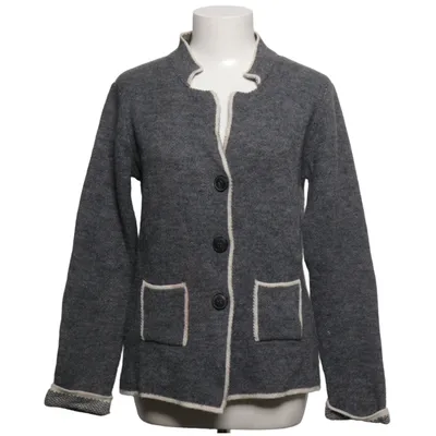 Cardigan (Gray, White) from Yida Alpaca wool, Viscose