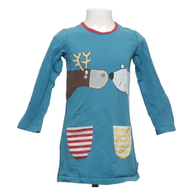 Jurk (Blauw, Meerkleurig) van Jako-O Katoen, Elastaan