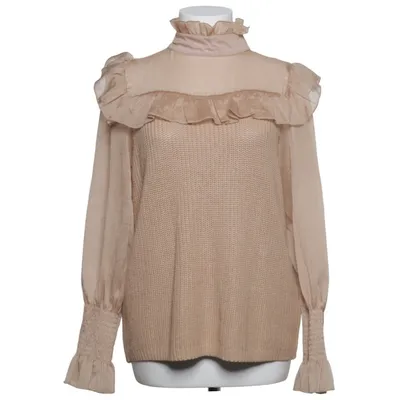 Knytblus (Beige) från Micha Akryl, Bomull