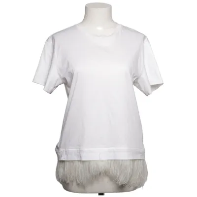 T-shirt (Wit) van Dorothee Schumacher Katoen, Struisvogel Veren