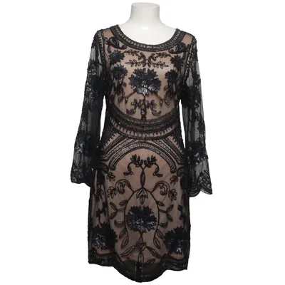 Cocktailklänning (Svart, Beige) från Lily Mcbee Polyester