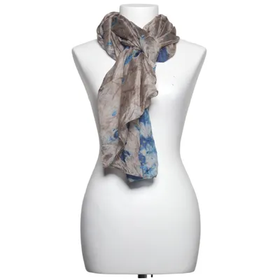 Sjal (Blå, Beige, Flerfärgad) från Modes Stockholm Silke