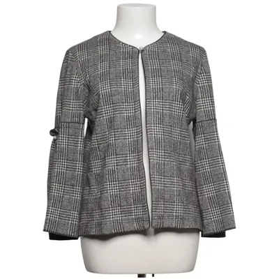 Cardigan (Gray, White) from Just White Acrylic, Cotton, Elastane, Polyamide