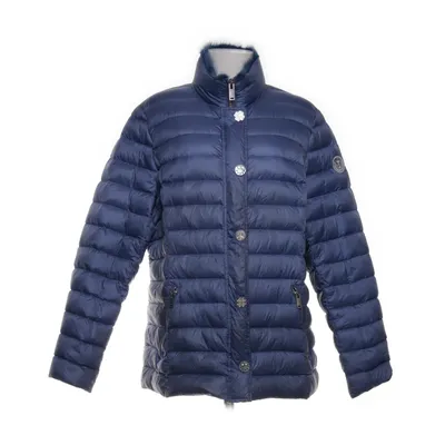 Dunjakke (Blå) fra Ananke Dun, Fjer, Minkpels, Nylon, Polyester