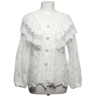 Blus (Vit) från Azaka Bomull, Polyester