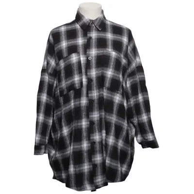 Chemise en flanelle (Noir, Blanc) de Boohoo Coton, Polyester