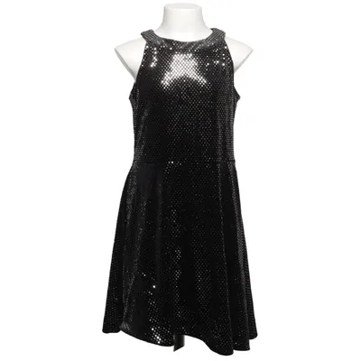 Klänning (Svart, Silverfärgad) från Lindex Kids Elastan, Polyester