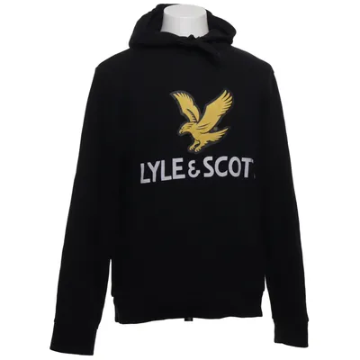 Huvtröja (Svart) från Lyle & Scott Bomull, Polyester