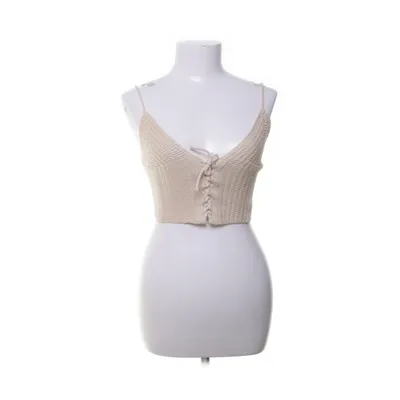 Crop top (Beige) van PrettyLittleThing