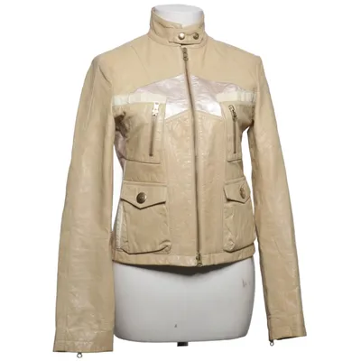 Leather jacket (Beige) from Fay Leather