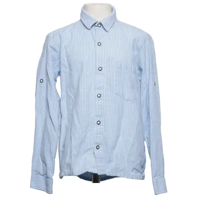Shirt (Blauw, Wit) van Isar-Trachten Katoen