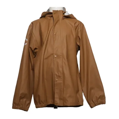 Rain jacket (Brown) from Mikk-line Polyester, Polyurethane