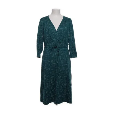 Omlottklänning (Grön, Vit) från King Louie Elastan, Viskos