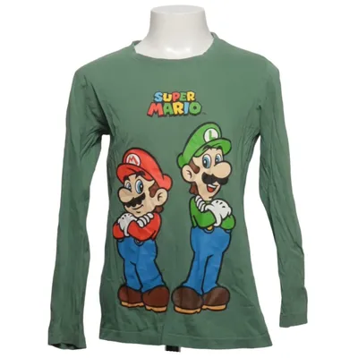 Langarmshirt (Grün, Mehrfarbig) von Super Mario Baumwolle