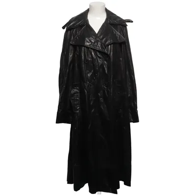Læderfrakke (Sort) fra Donna Karan Læder