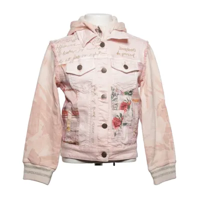 Denim jacket (Pink, Multicolored) from Desigual Cotton, Elastane, Modal